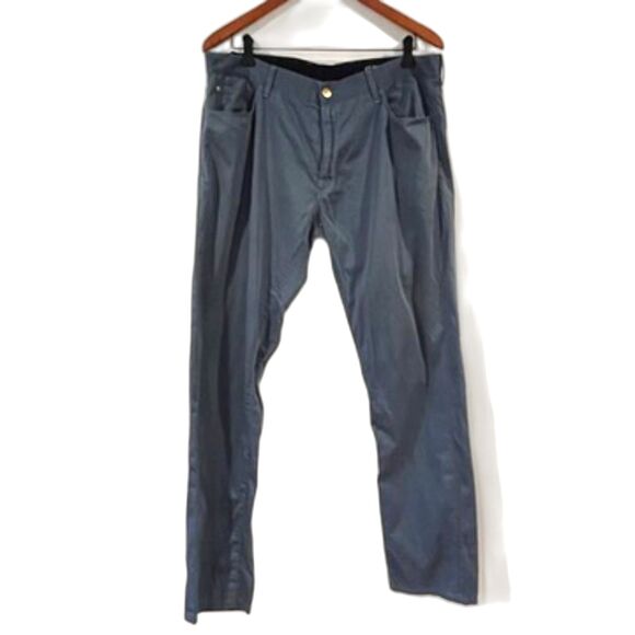 PT Torino Slate Blue Pants Jazz Men's Size 38 Silk Cotton Retail $300+